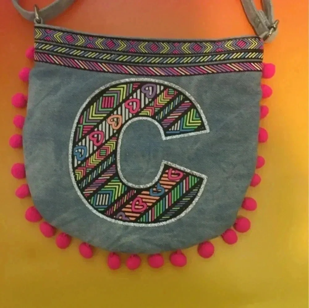 Justice y2k purse with monogram 